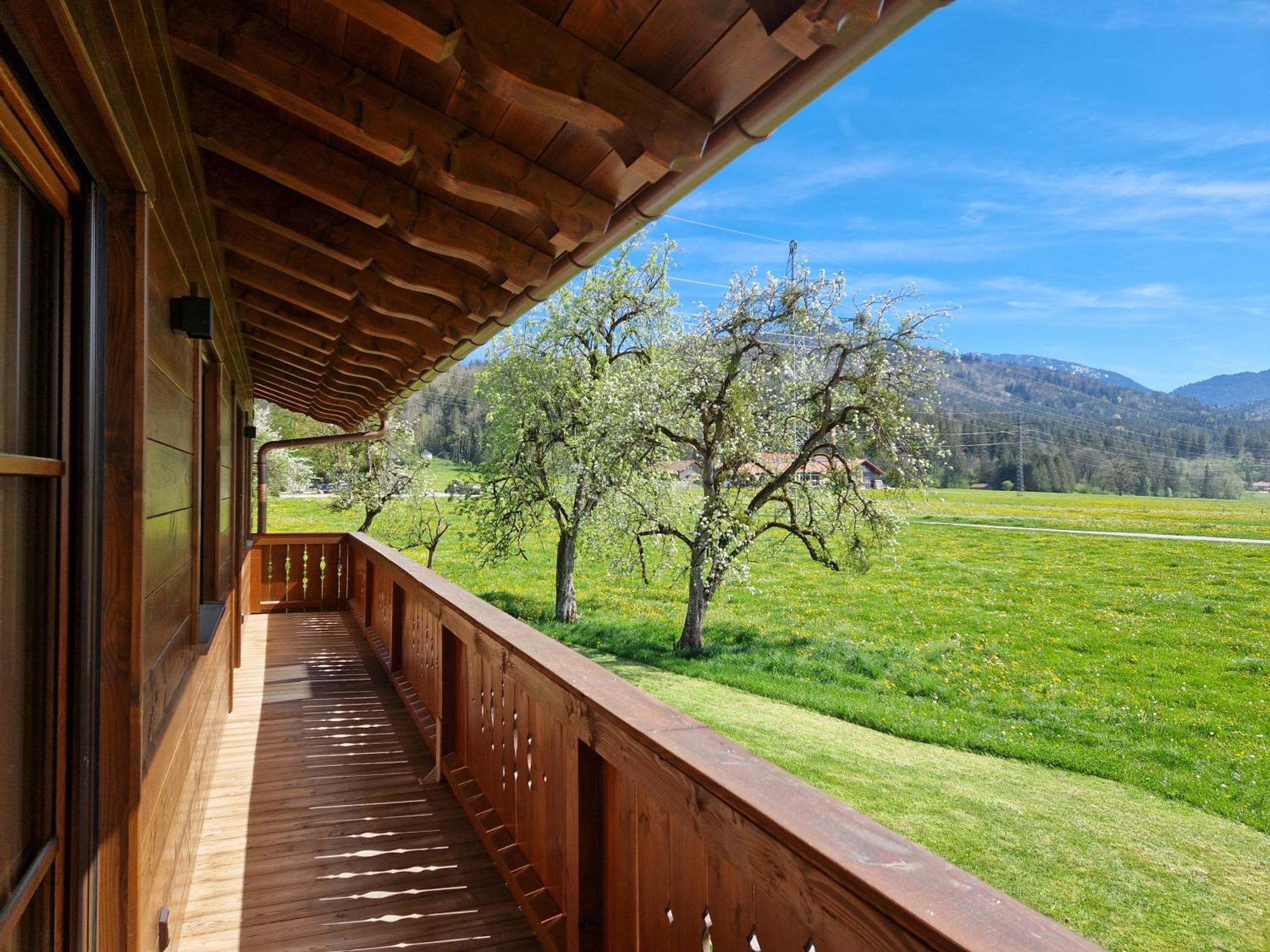 Apartmán Bergeblick Bichl An Der Ludlmuehle Exteriér fotografie